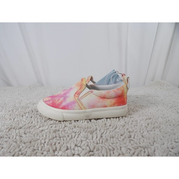 NWT Cat & Jack  Girls Tie Dye Slip on Sneakers Size 6 - Picture 2 of 7